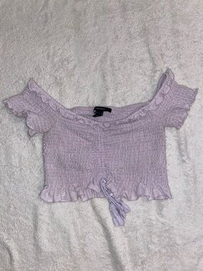 lavender off the shoulder top (m)